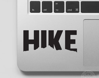 Hike Vinyl Decal | Hiking Decal | Water Bottle Decal | Car Window Decal | Laptop Decal