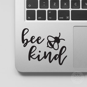 Bee Kind Vinyl Decal | Water Bottle Decal | Car Window Decal | Laptop Decal