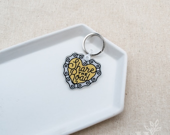 Share the Road Keychain | Acrylic Keychain