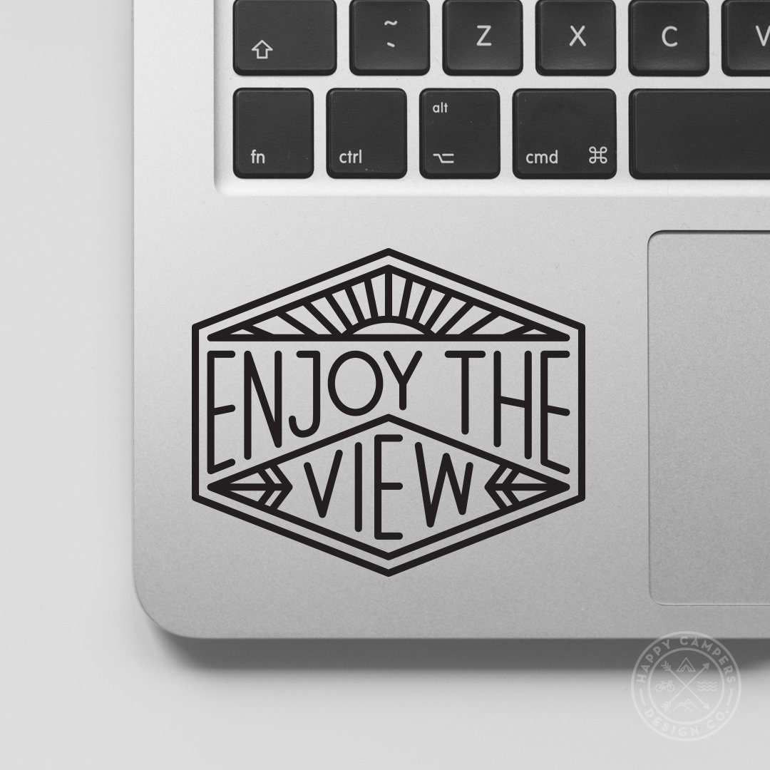 Enjoy the View Vinyl Decal | Water Bottle Decal | Car Window Decal ...