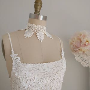 Ivory Venice Lace Choker, Bridal Necklace , Wedding, Necklace, Baroque, Gothic , Victorian Necklace, Gothic Bohemian, Romantic Choker