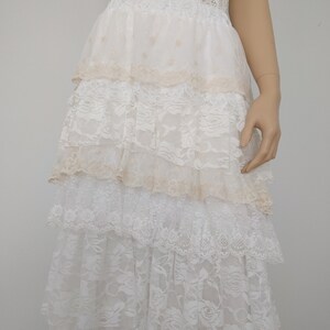 Ivory Lace Hi Low Skirt