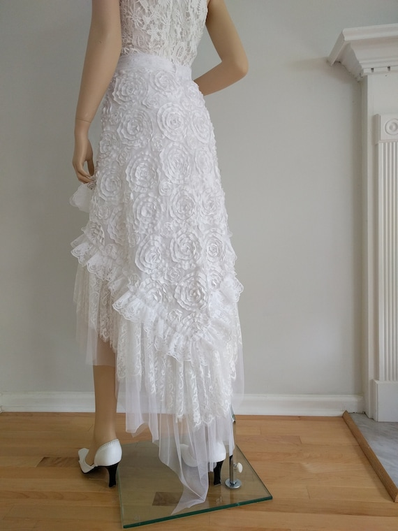 White lace cheap wrap skirt