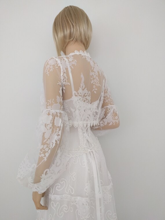tulle wedding jacket