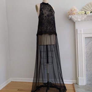 Boudoir Dress Black Lace Boho Wedding Lace Boudoir Gown - Etsy