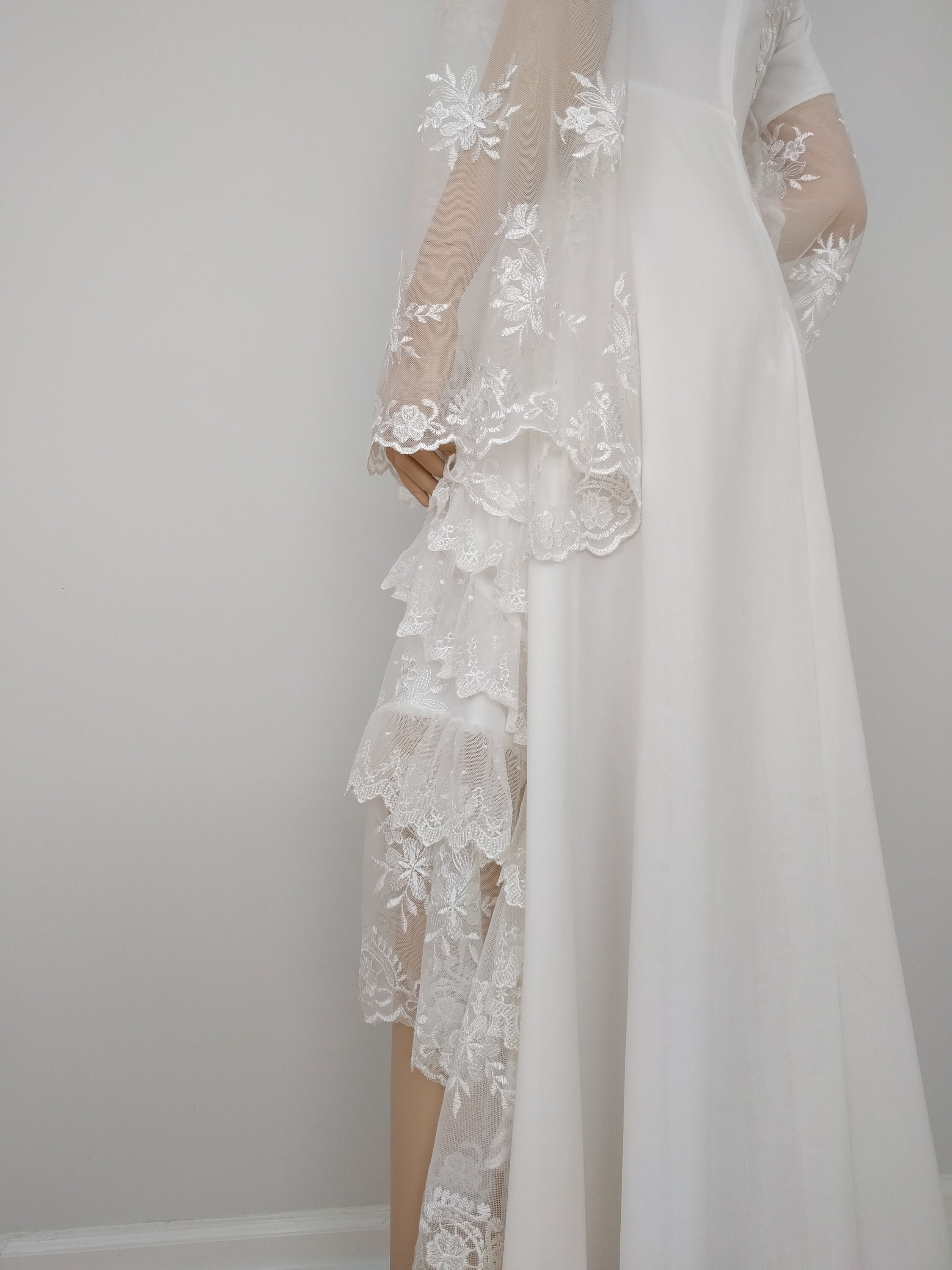 Off-the-Shoulder Bohemian Off White Wedding Dresses Wedding | Etsy