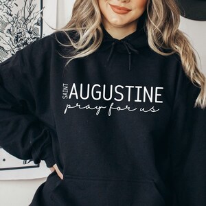 St Augustine Catholic Shirt Saint Augustine Pray for Us Shirt Confirmation Gift Catholic Gifts for Women Catholic Patron Saint T Shirt