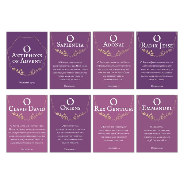 O Antiphons Etsy