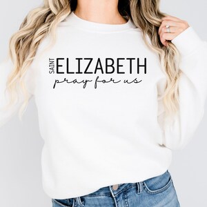 St Elizabeth Catholic Shirt, Saint Elizabeth Pray for Us Shirt, Confirmation Gift, Gift for Catholic Women, Catholic Saint T Shirt