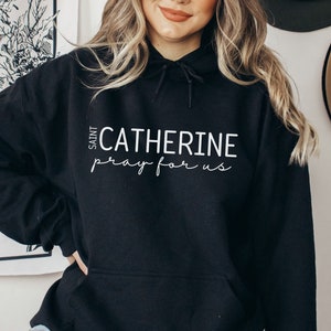 St Catherine Catholic Shirt, Saint Catherine Pray for Us Shirt, Confirmation Gift, Gift for Catholic Women, Catholic Saint T Shirt