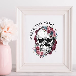 Catholic MEMENTO MORI Printable Wall Art Halloween Printables All Saints Day Catholic Gifts  Memento Mori CATHOLIC All Souls Day Home Decor