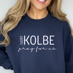 St Maximillian Kolbe Catholic Shirt, Saint Kolbe Pray for Us Shirt, Confirmation Gift, Gift for Catholic Women, Catholic Saint T Shirt