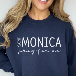 St Monica Catholic Shirt, Saint Monica Pray for Us Shirt, Confirmation Gift, Gift for Catholic Women, Catholic Saint T Shirt, St Augustine