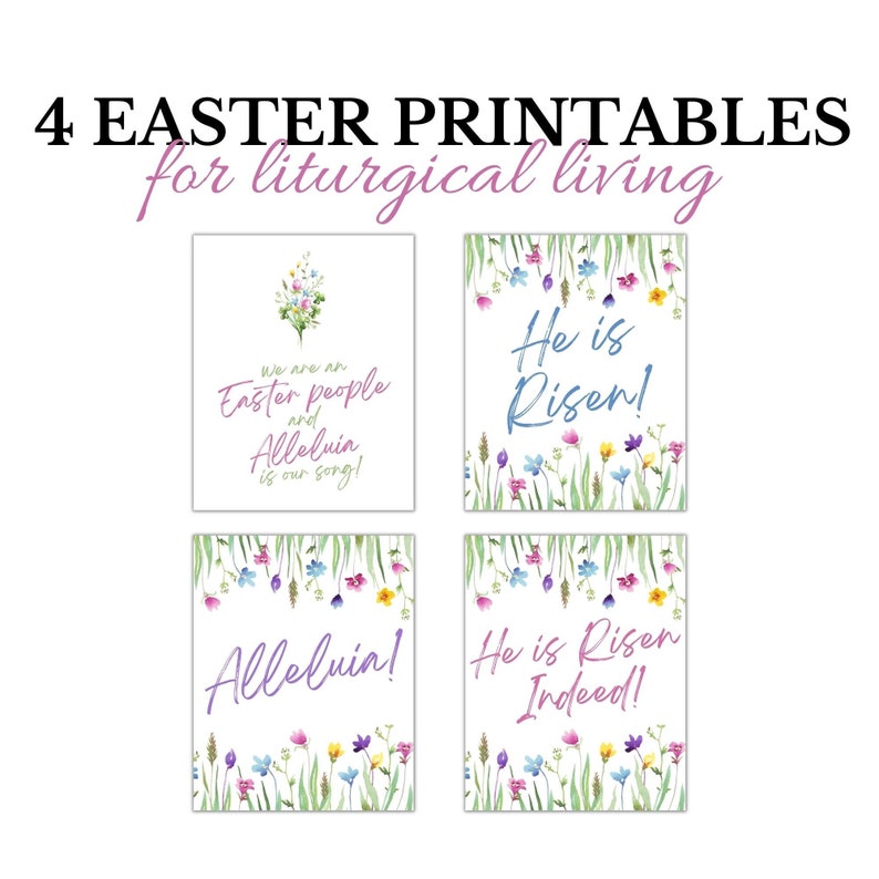 Easter Catholic Printable Catholic Easter Decor Catholic - Etsy
