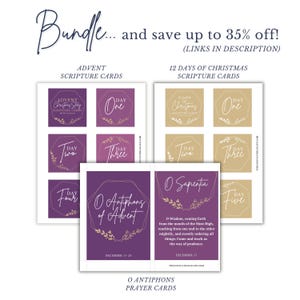 Catholic Advent Calendar Printable Scripture Cards Nativity Advent ...