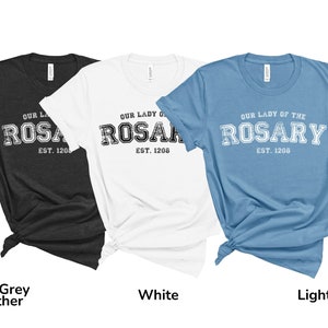 Our Lady of the Rosary Vintage Catholic Shirt Virgin Mary Hoodie ...