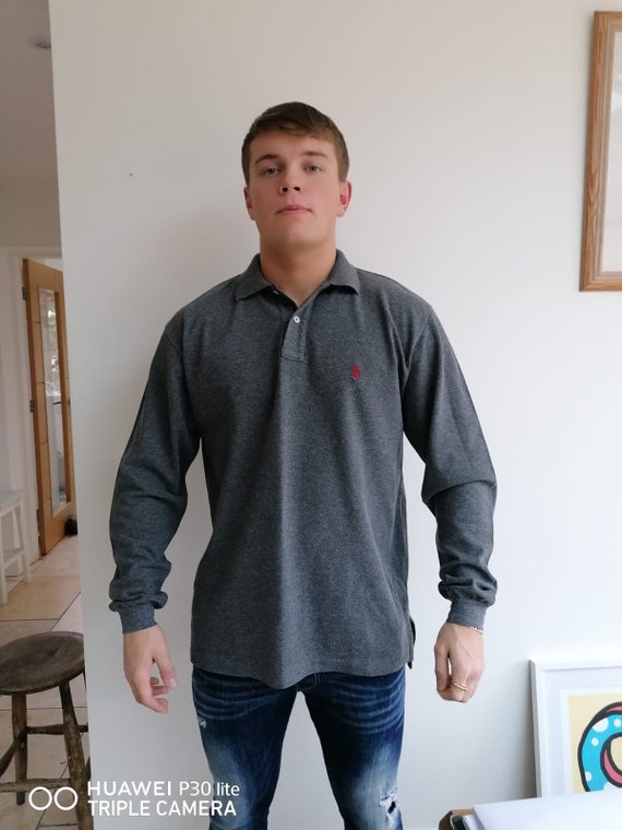 Men s Quarter Button up Unisex Vintage Chaps Ralph Lauren Jumper Sweater Large Etsy