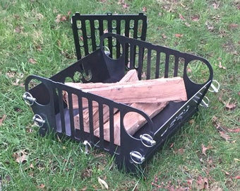 Minimalist Modern Fire Pit Wedge Style Flat Pack Collapsible Etsy