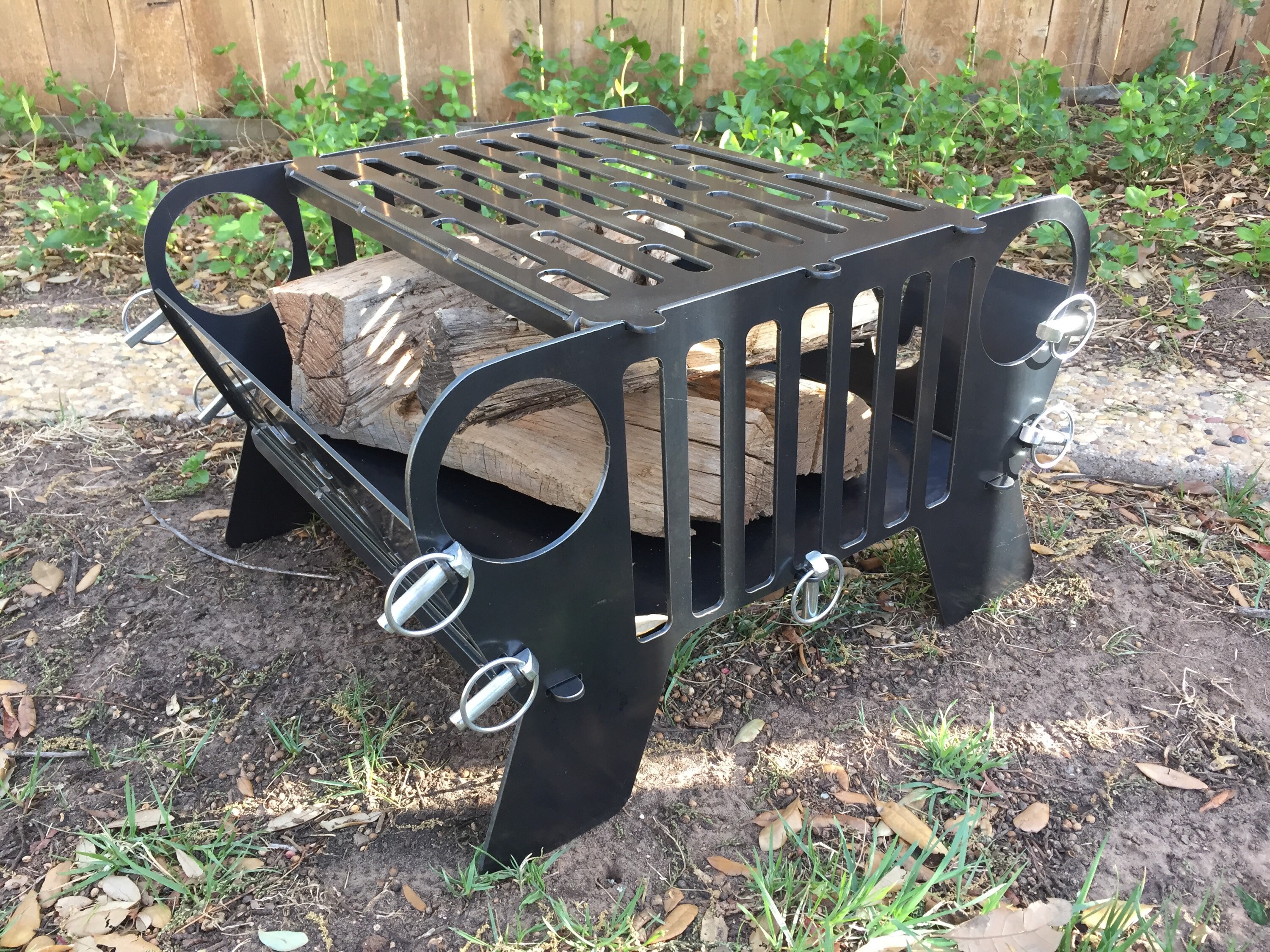 Free Shipping Jeep Fire Pit Grill Collapsible and Portable Etsy