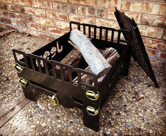Free Shipping Jeep Cherokee Xj Fire Pit Grill Collapsible Etsy