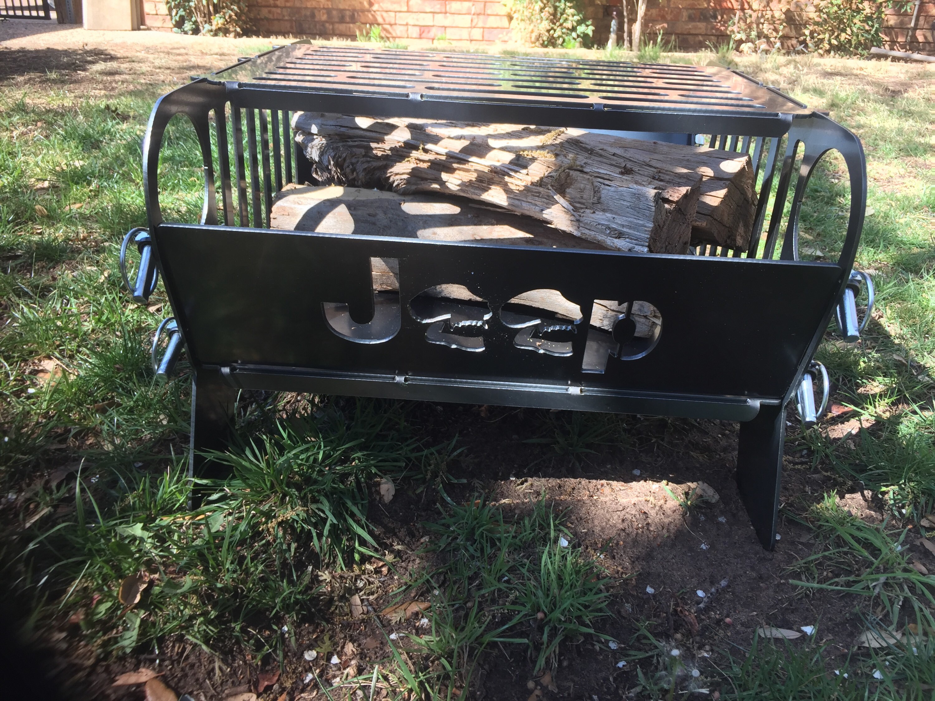 Free Shipping Jeep Fire Pit Grill Collapsible and Portable Etsy