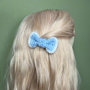 Mini Clip in Hair Bows | Coquette Crochet Hair Clips | Alligator Clips