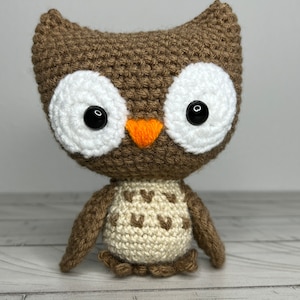 Baby Owl Plush Toy | Handmade Forest Animal Stuffie