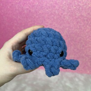 Mini Octopus Squishy Plush Toy| Birthday Party Favors| Ocean Themed Nursery Decor| Kawaii Office Desk Decor Stress Toy