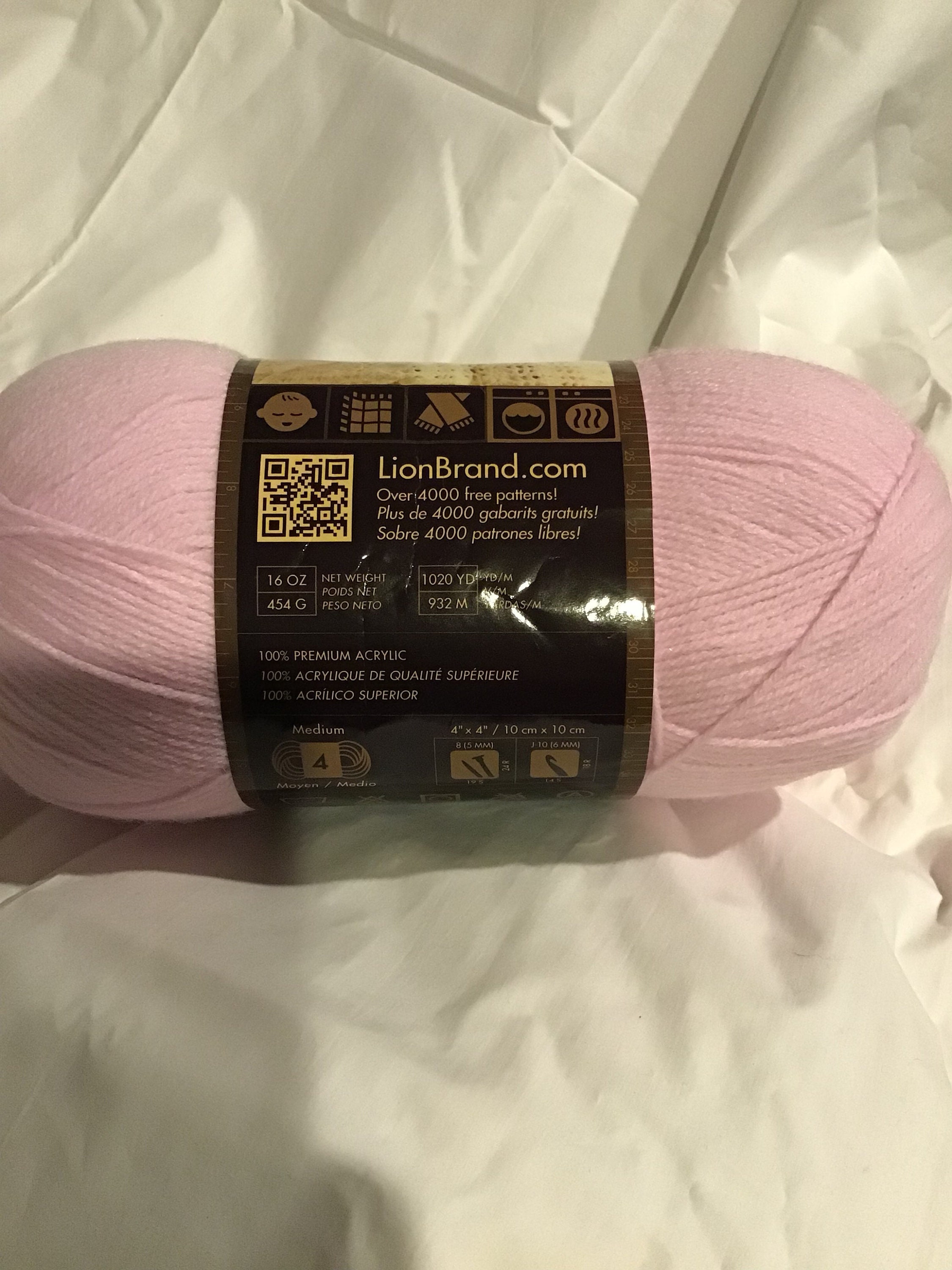 Pastel Pink/pastel Green. Lion Brand Yarns. Pound of Love. - Etsy
