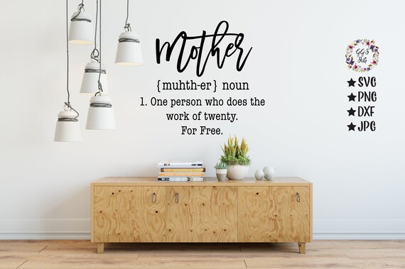 Download Mother Definition Mother SVG Mother Noun Mom Definition | Etsy