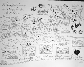 Guía de senderismo para el North Fork, New River