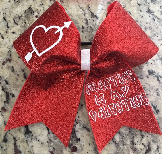 Valentines Day cheer bow - Valentines cheer bows - Cheer gifts - Valentines Day cheer - Cheer bows - Cheerleading gifts