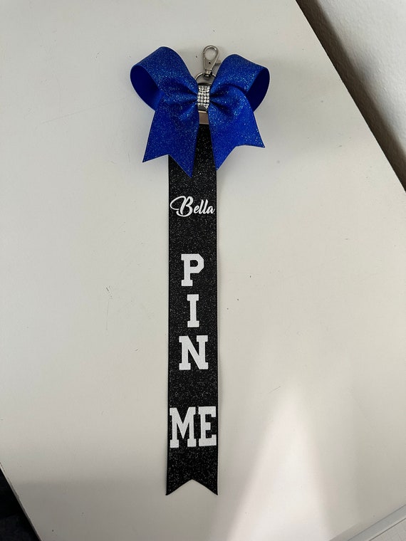 Pin Me - Pin Ribbon - Pin bow - Cheer Gift - Team Gift