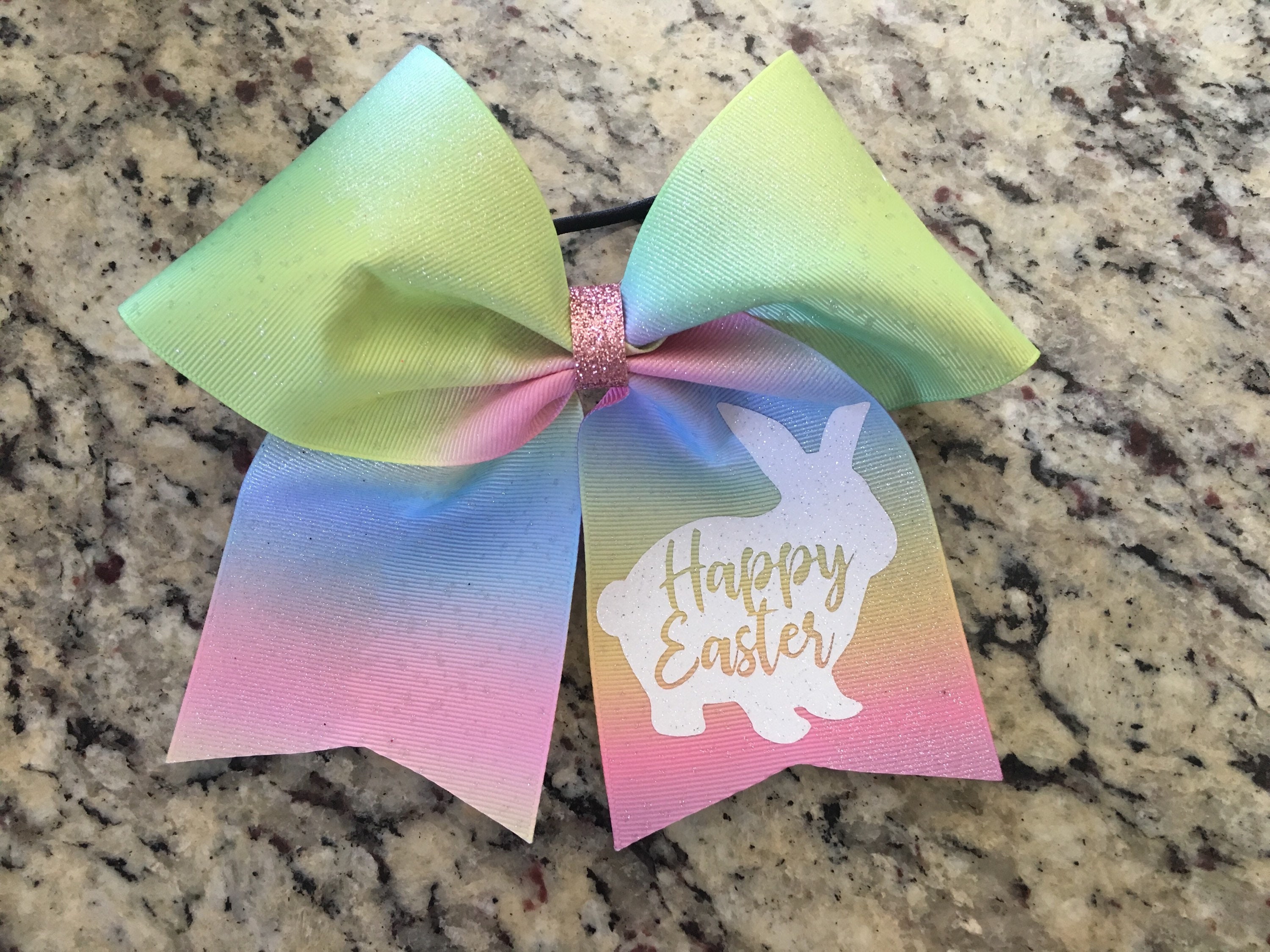 Easter bow Easter cheer bow Easter gift Easter basket Spring bow Rabbit bow Bunny