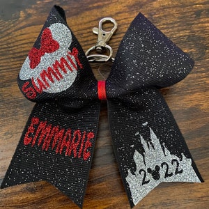 Summit keychain - Keychain bow - D2 Summit keychain bow - Summit gift - Cheer gift - Cheerleading gift - Summit bow - Quest Bow