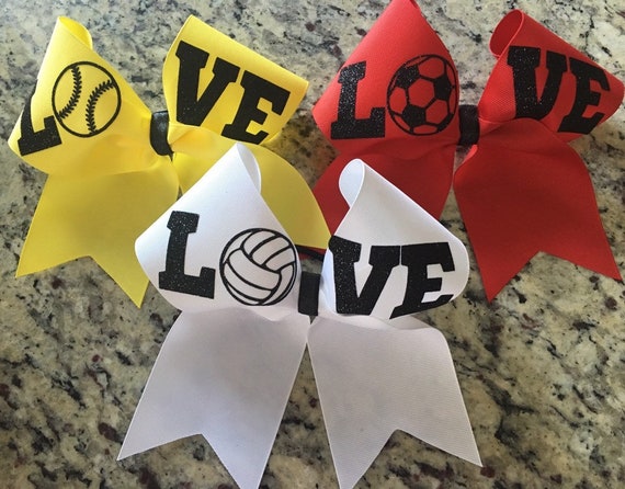 Volleyball bow - Soccer bow - Softball bow - Golf bow - Tennis bow - Sports bow - Girls sports bow