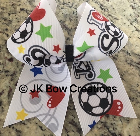 Soccer bow - Soccer girls bow - Soccer bows - Soccer tournament