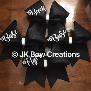 Stunt group bows - Stunt group cheer bows - Base bow - Flyer bow - Backspot bow - Cheer bows - Cheerleading gifts