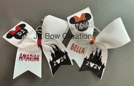 Summit Keychain Bow - Cheer Bow Key Chain - Summit Key Chain - Cheerleading Gifts - Summit gifts - Cheerleading Keychain - Quest Keychain