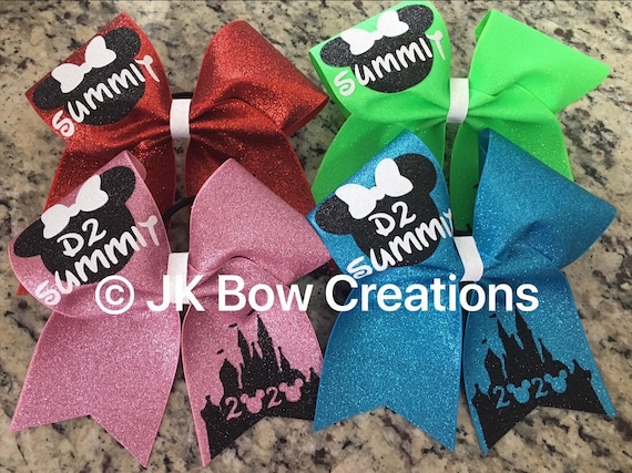 Summit bow - Summit cheer bows - D2 Summit bow - Worlds bow - Summit gift - D2 Summit gift - Cheer bows - Cheerleading gifts - Quest bow