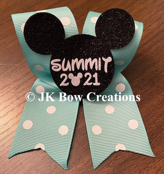 Summit keychain bow - D2 Summit keychain bow - Summit gift - Cheer gifts- Team gifts - Worlds keychain bow - Quest Bow