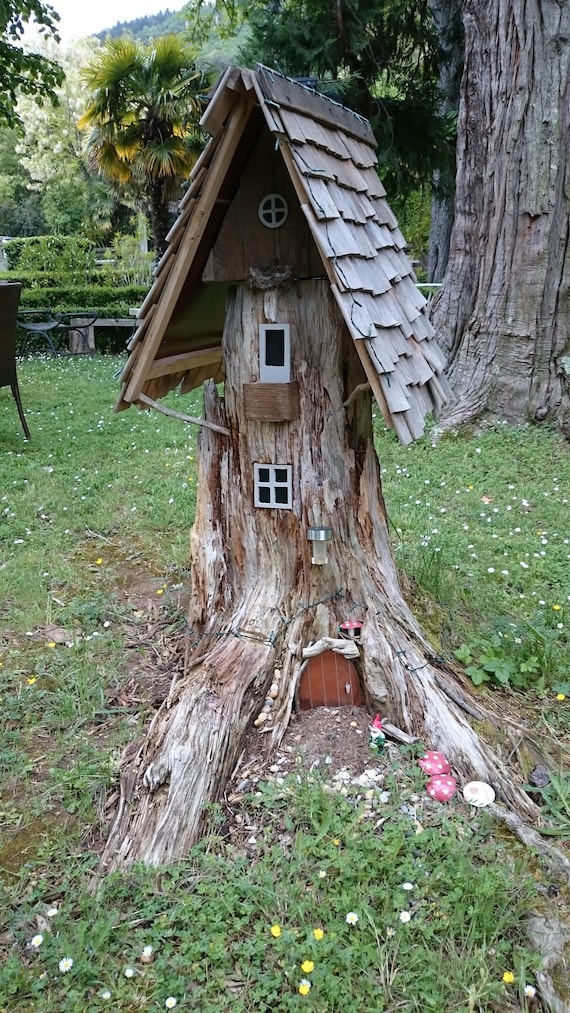 Carved Gnome Tree Houses
