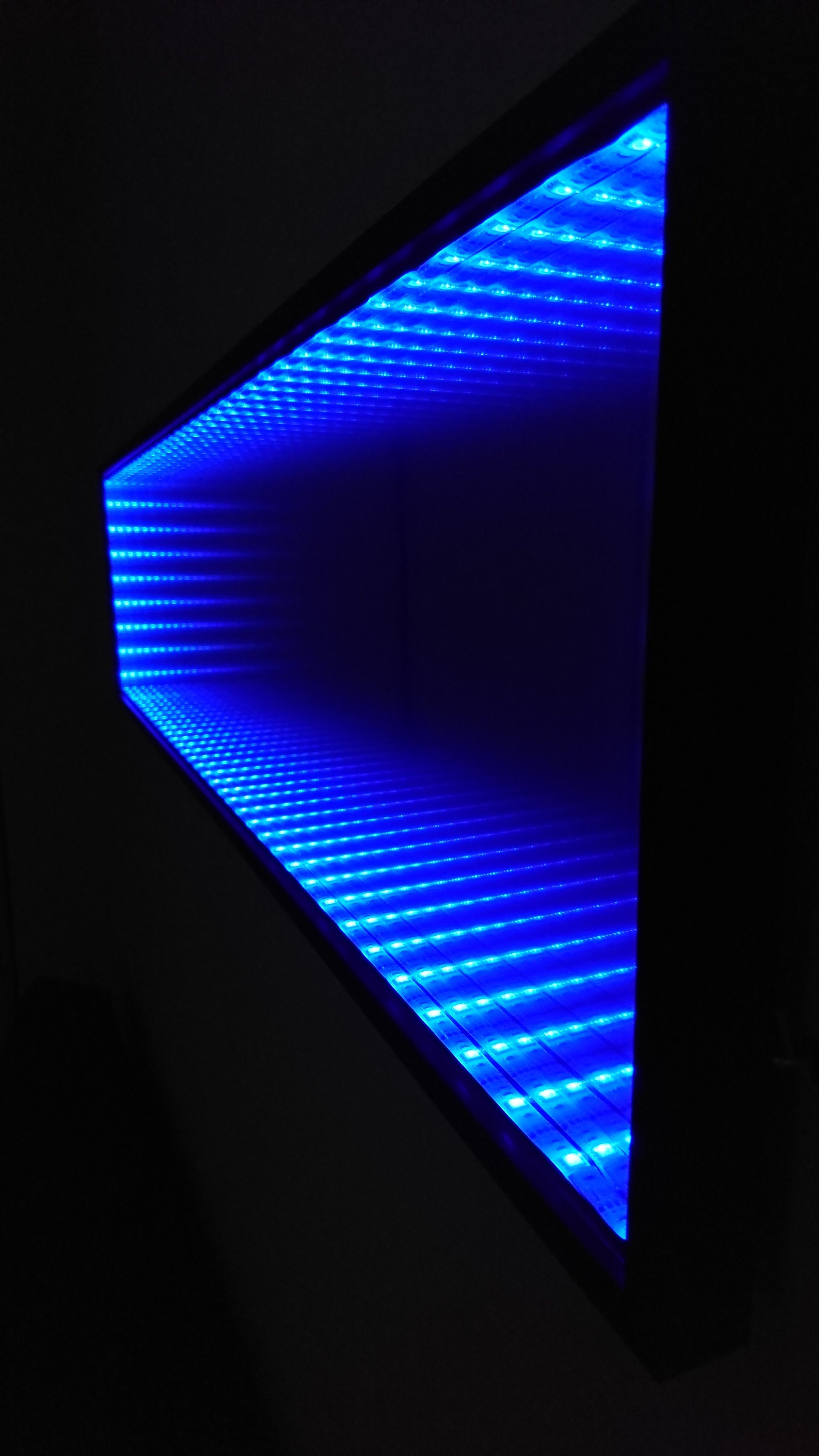 LumièRe Miroir Infini Octogone 3D, Lampe à TéLéCommande Tunnel LED,  LumièRes Accrochantes Mur Miroir 3D, pour Une FêTe d'anniversaire, Chambre