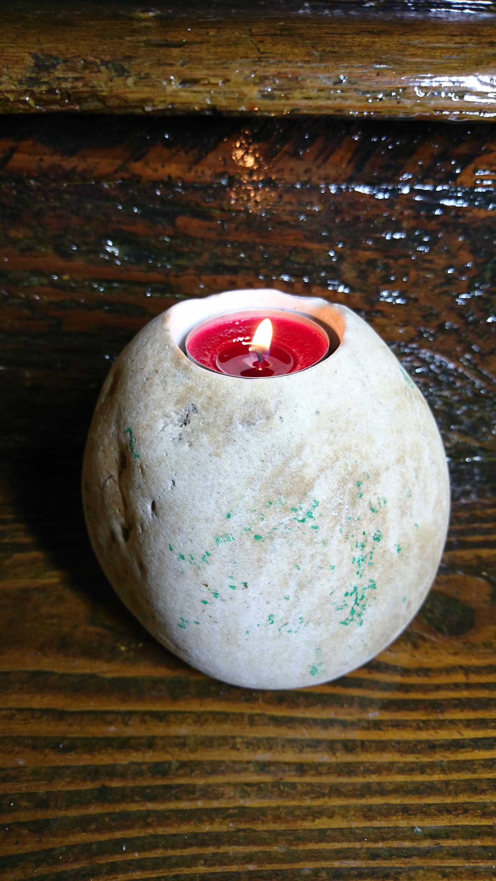 Support de Bougie Lumière Thé Roche Fleuve