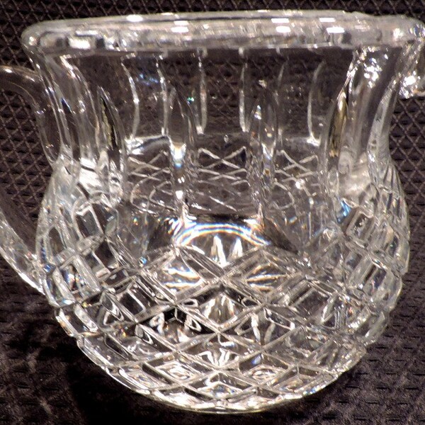 FTD Crystal 16 oz. Keepsake Pitcher -- Criss-Cross & Vertical Lines -- Free Shipping!!