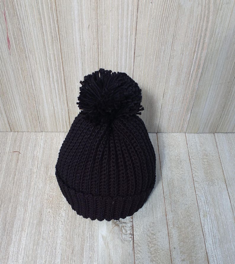 baby black beanie hat