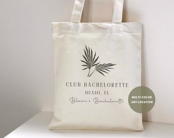 Personalized Bachelorette Bag - Gift for Bachelorette Custom - Gift for Bridesmaid Personalized - Beach Wedding - Bachelorette Party Favor