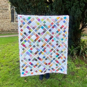 Rainbow Patchwork Handmade Quilt