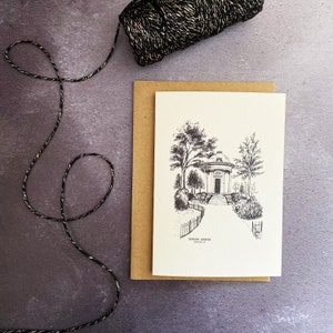 Greeting Card Jephson Gardens // Leamington Card // Jephson Gardens Illustration // Leamington Greeting Card