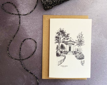 Greeting Card Jephson Gardens // Leamington Card // Jephson Gardens Illustration // Leamington Greeting Card